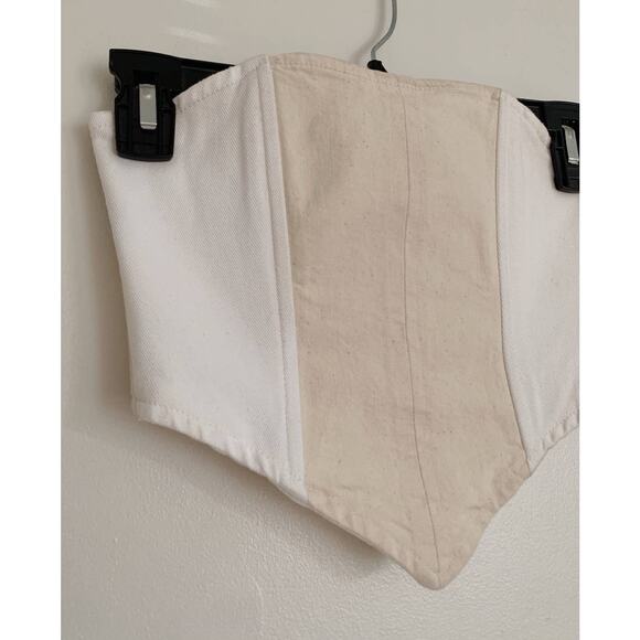 Bone White EB Denim x Revolve Denim Corset S - Picture 3 of 10